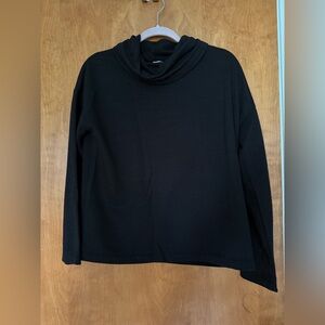 J. Crew Classic Black Cowl Neck Sweater